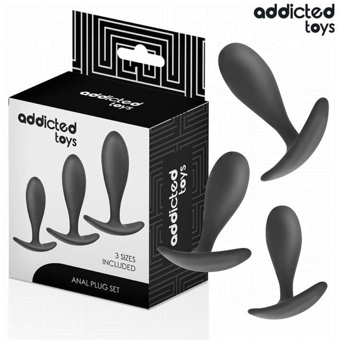 ADDICTED TOYS – CONJUNTO DE 3 PLUG ANAL MODELO 2