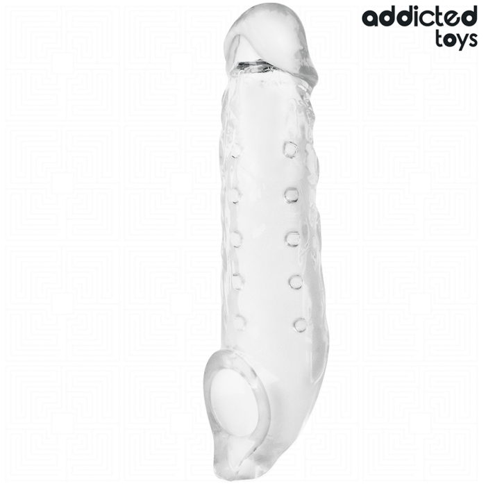 ADDICTED TOYS – EXTENSÃO DE PÊNIS TRANSPARENTE TAMANHO S 23 CM