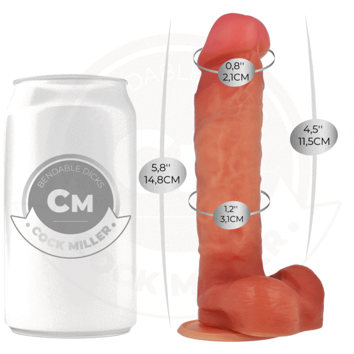 COCK MILLER – DILDO ARTICULÁVEL HIPERREALISTA 14,8 CM