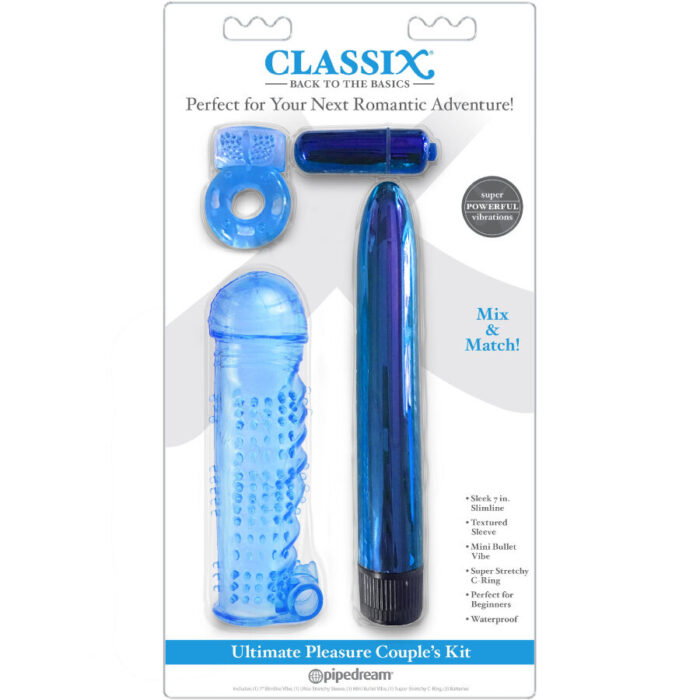 CLASSIX – KIT PARA CASAIS DE PRAZER SUPREMO AZUL