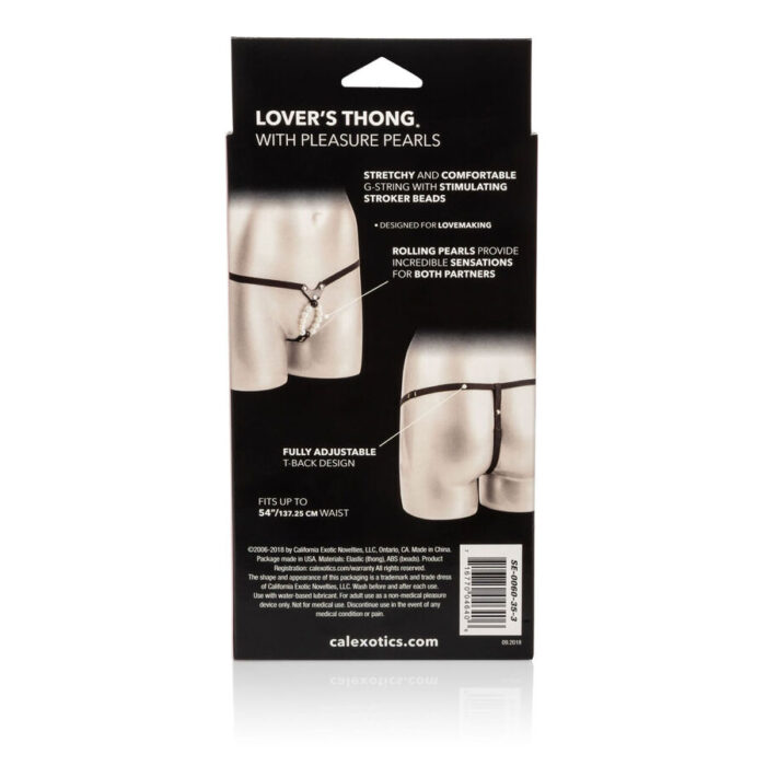 CALEXOTICS – LOVERS TANGA W. PÉROLAS DE PRAZER