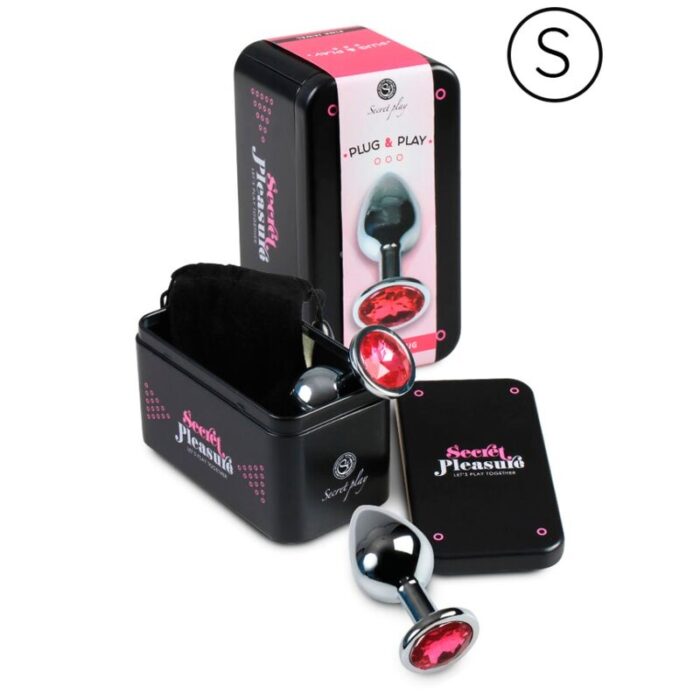 SECRETPLAY – PLUG ANAL ALUMÍNIO FÚCSIA 7 CM