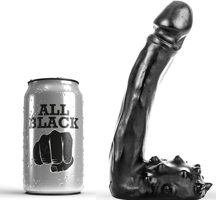 ALL BLACK – DILDO REALÍSTICO 19 CM