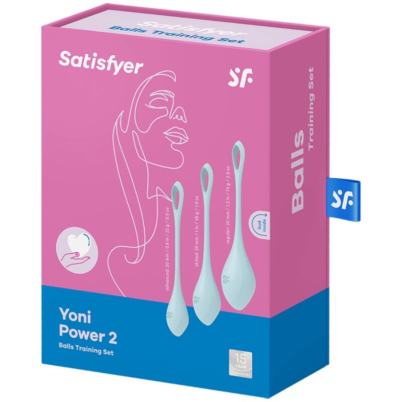 SATISFYER - CONJUNTO DE TREINO YONI POWER 2 AZUL - Image 3