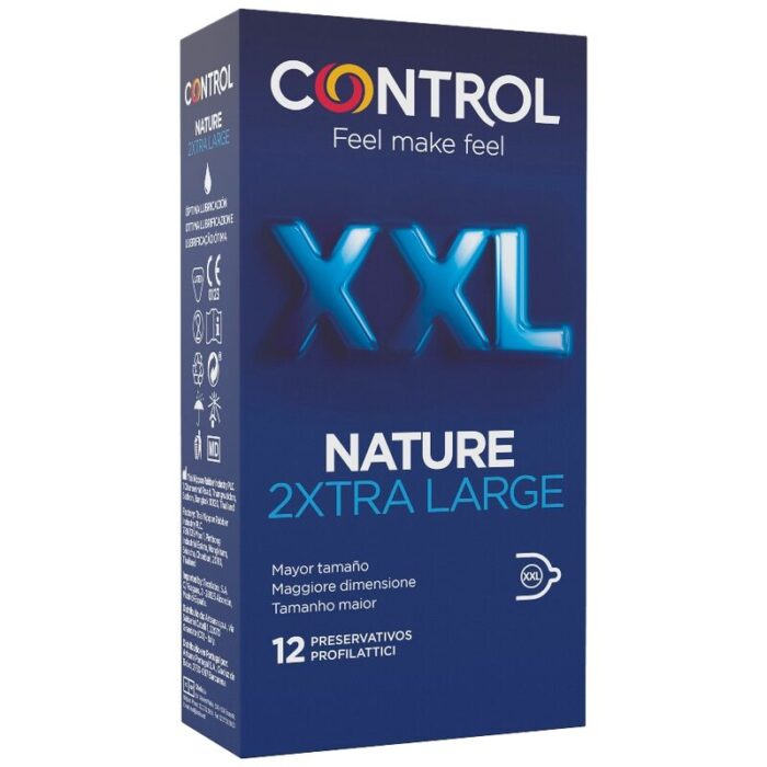 CONTROL – NATURE PRESERVATIVOS 2XTRA GRANDES XXL – 12 UNIDADES
