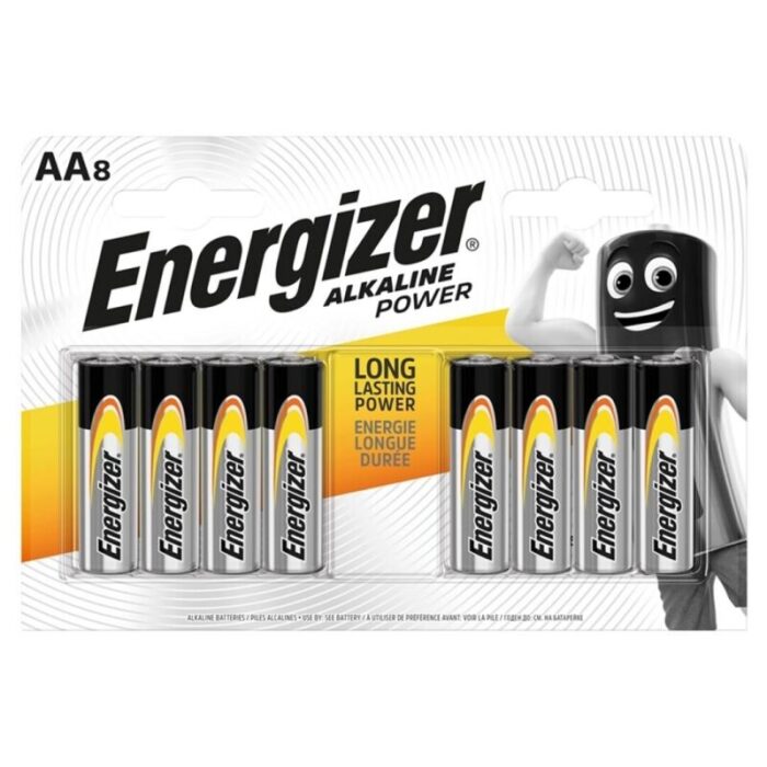ENERGIZER – POWER BATERIA ALCALINA AA LR6 8 UNIDADE