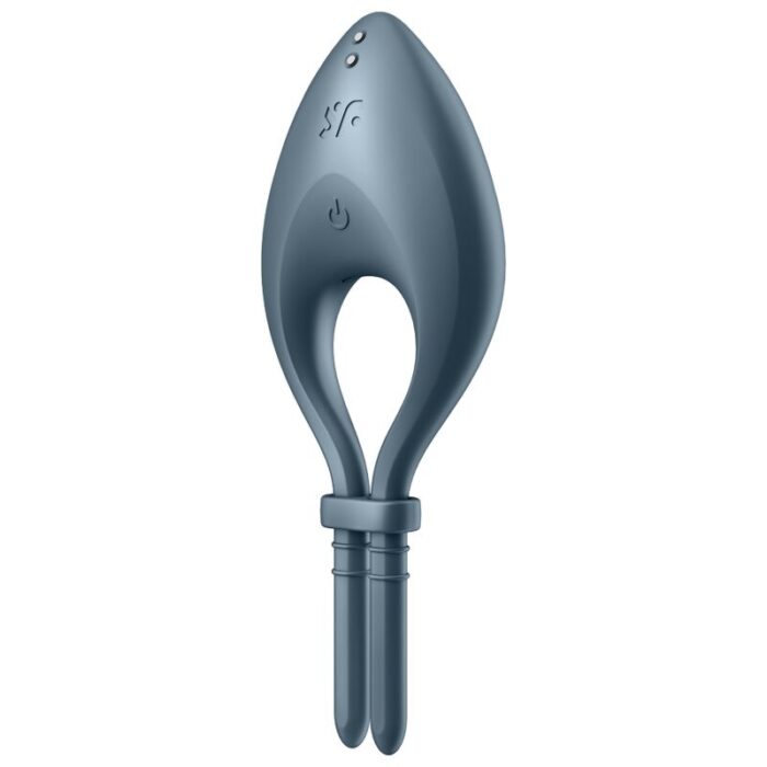 SATISFYER – APLICATIVO VIBRADOR DE ANEL BULLSEYE CINZA