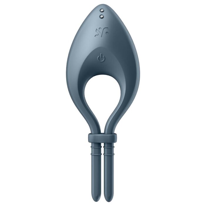 SATISFYER – APLICATIVO VIBRADOR DE ANEL BULLSEYE CINZA