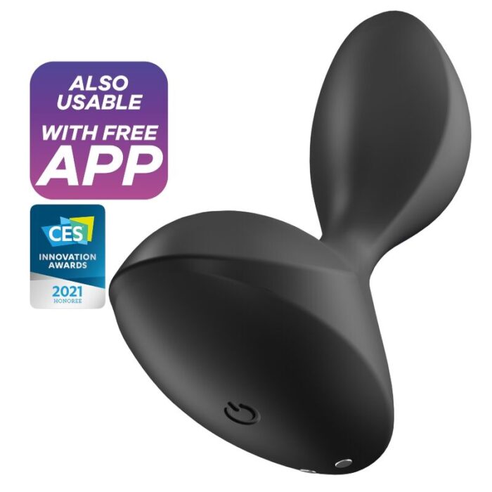 SATISFYER – APLICATIVO DE PLUGUE VIBRATÓRIO SWEET SEAL PRETO