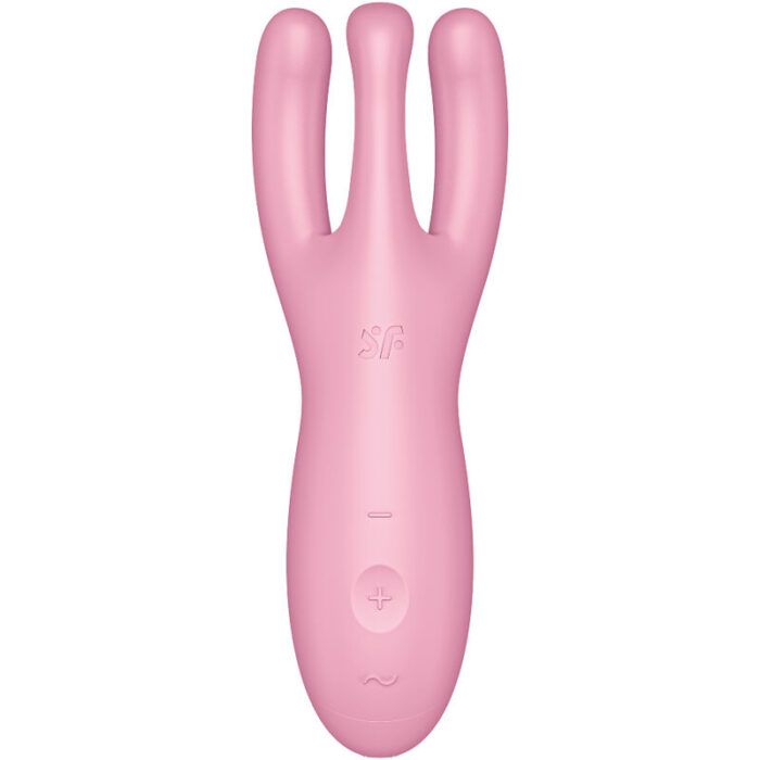 SATISFYER – APP VIBRADOR THREESOME 4 ROSA
