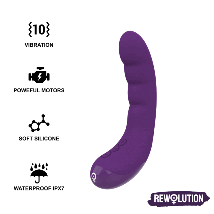 REWOLUTION – VIBRADOR FLEXÍVEL RECARREGVEL REWOCURVY