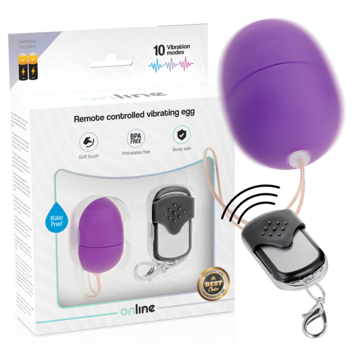 ONLINE – OVO VIBRANTE COM CONTROLE REMOTO S LILAC