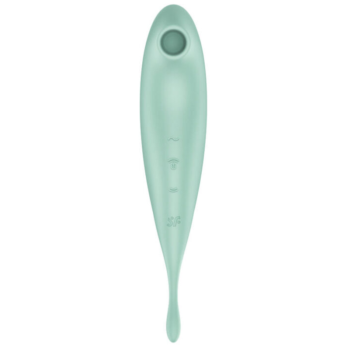 SATISFYER – TWIRLING PRO+ ESTIMULADOR DE PULSO DE AR E APLICATIVO VIBRADOR VERDE