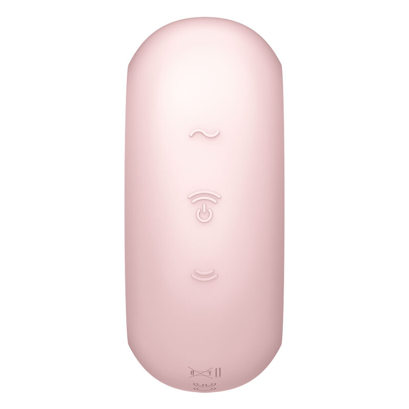 SATISFYER - PRO TO GO 3 ESTIMULADOR E VIBRADOR DE PULSO DE AR DUPLO ROSA - Image 4
