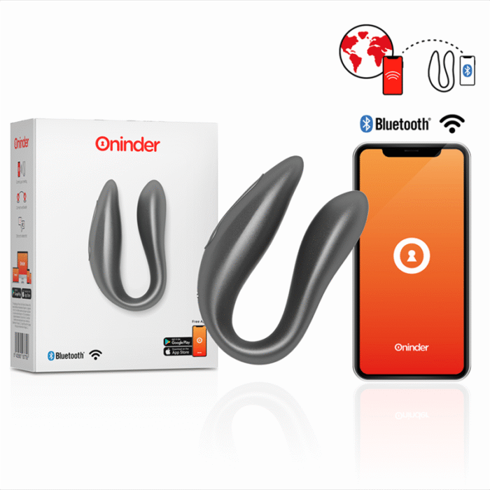ONINDER – LISBOA G-SPOT & CLITORAL STIMULATOR BLACK – APLICAÇÃO GRATUITA