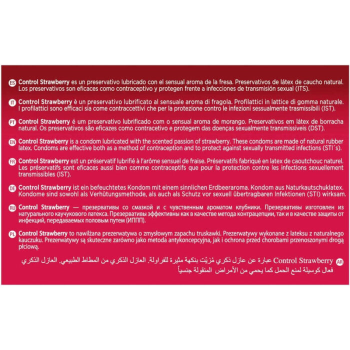 CONTROL – PRESERVATIVOS ADAPTA MORANGO 144 UNIDADES