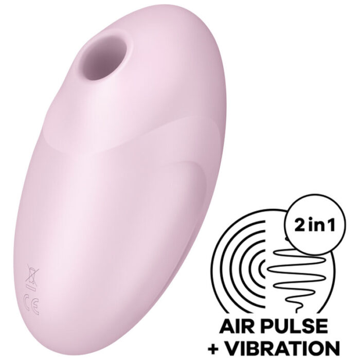 SATISFYER – ESTIMULADOR E VIBRADOR DE PULSO DE AR VULVA LOVER 3 ROSA