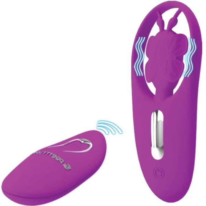 PRETTY LOVE – ESTIMULADOR DE BORBOLETA DANCING PARA CALAS COM CONTROLE REMOTO LILAC