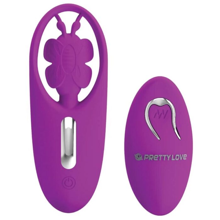 PRETTY LOVE – ESTIMULADOR DE BORBOLETA DANCING PARA CALAS COM CONTROLE REMOTO LILAC