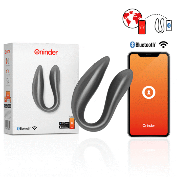 ONINDER – LISBOA G-SPOT & CLITORAL STIMULATOR BLACK – APLICAÇÃO GRATUITA