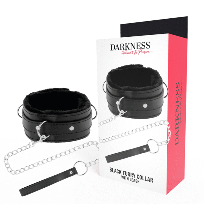 DARKNESS – COLAR DE POSTURA CONFORTÁVEL COM CORRENTE DE COURO