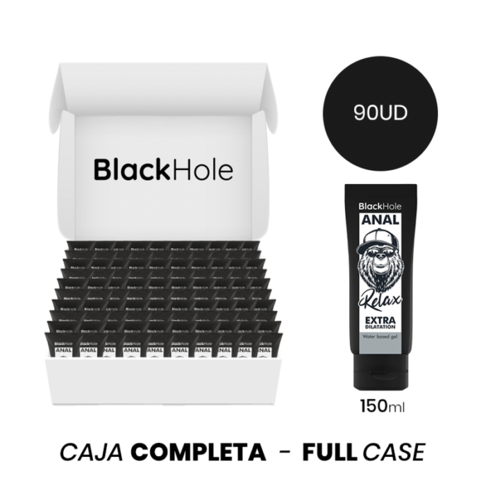 MOQ 90 – BLACK HOLE GEL À BASE DE ÁGUA EXTRA DILATAÇÃO 150 ML