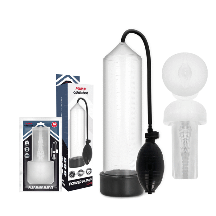 PUMP ADDICTED – RX3 TRANSPARENTE COM MANGA DE PRAZER