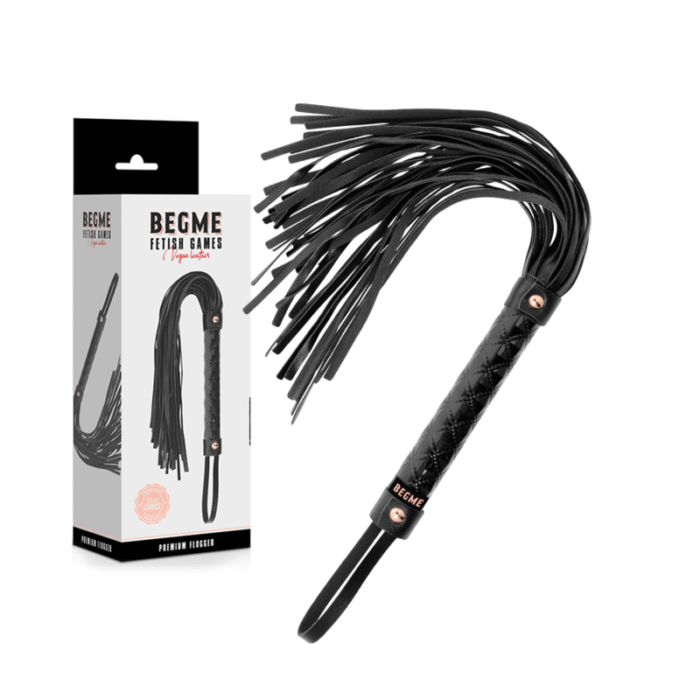 BEGME – BLACK EDITION FLOGGER DE COURO VEGANO