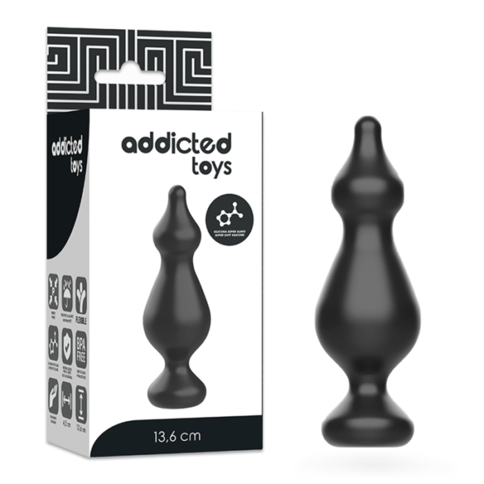 ADDICTED TOYS – PLUG ANAL SEXUAL 13.6 CM PRETO