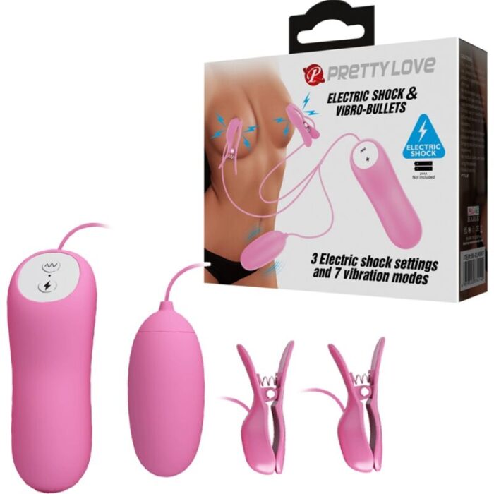 PRETTY LOVE – PINA COM VIBRAO E ELETROSHOCK ROSA