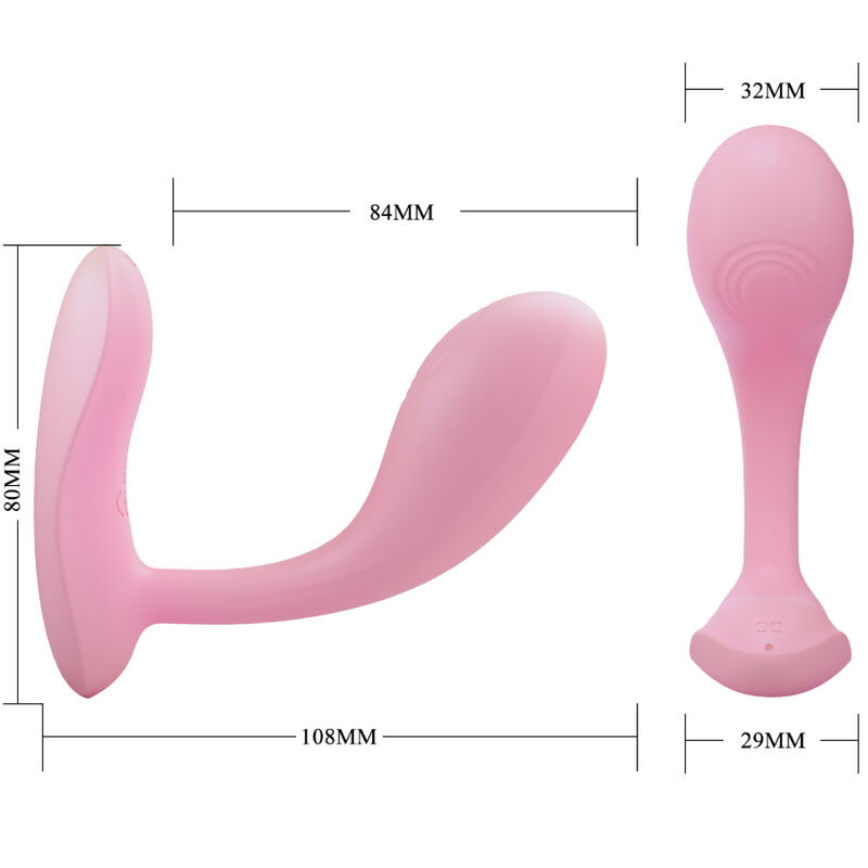 PRETTY LOVE - BAIRD G-SPOT 12 VIBRAÕES RECARREGVEL ROSA APLICATIVO - Image 5