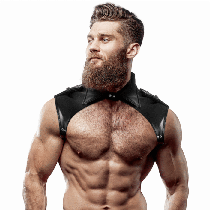 FETISH SUBMISSIVE ATTITUDE – ARNÊS DE PESCOO DE COURO ECO AJUSTVEL BRIGADA MASCULINA