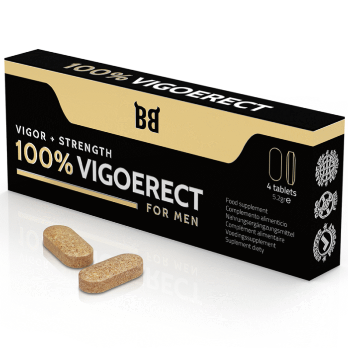 100% Black Bull Vigoerect Vigor+Força 4 Tablets Men RF235883