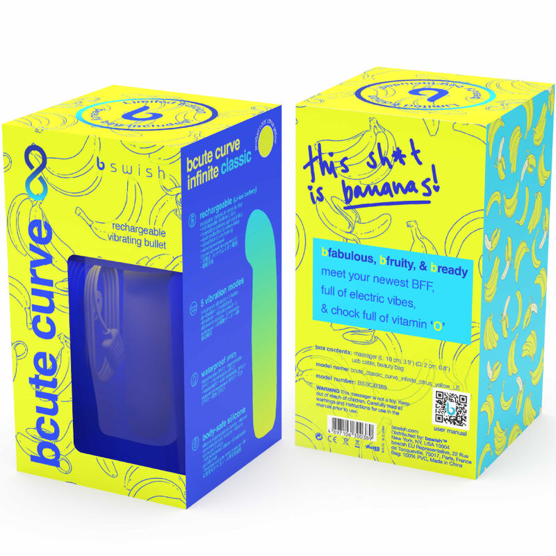 B SWISH - BCUTE CURVE INFINITE CLASSIC EDIO LIMITADA VIBRADOR DE SILICONE RECARREGVEL AMARELO - Image 5