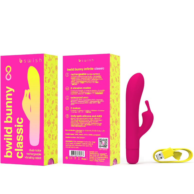 B SWISH - BWILD BUNNY INFINITE CLASSIC RECARREGVEL VIBRADOR ROSA SILICONE - Image 3