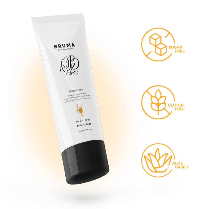 BRUMA – GEL DESLIZANTE DE ALOE VERA SABOR PINA COLADA 100 ML