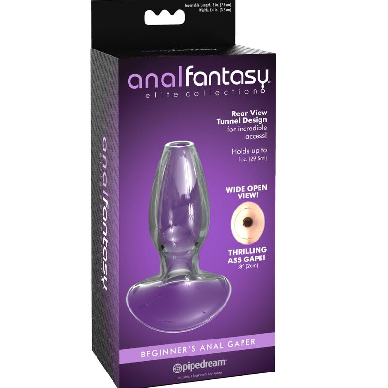ANAL FANTASY ELITE COLLECTION -DILATOR ANAL GAPER PARA INICIANTES CRISTAL TAMANHO S - Image 4
