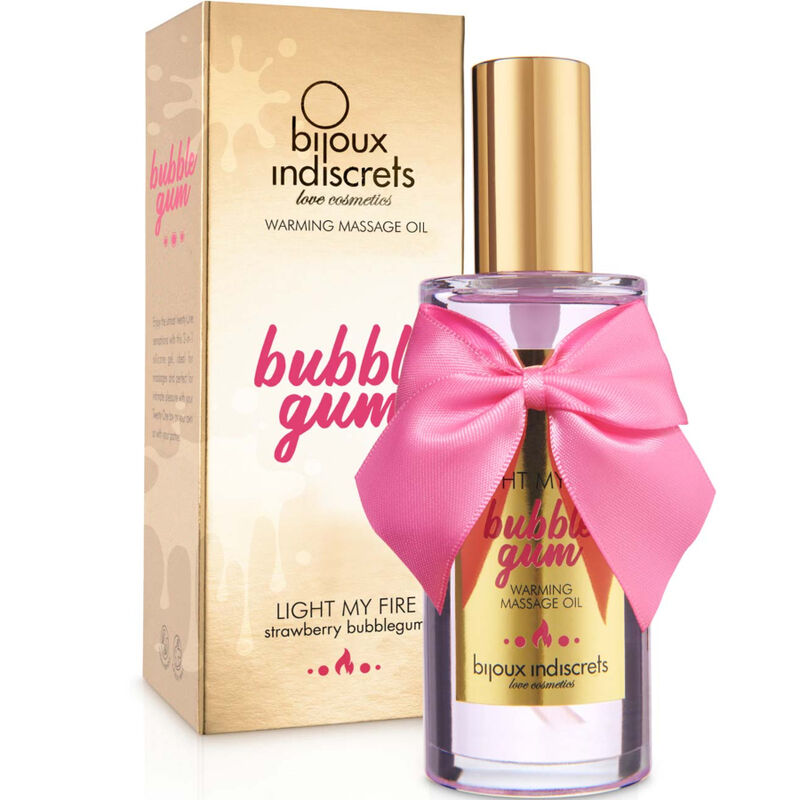 BIJOUX - INDISCRETS ÓLEO DE MASSAGEM LIGHT MY FIRE EFEITO DE CALOR SABOR GOMA - Image 2