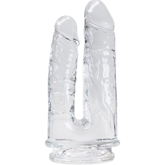ALIVE – IMPERIUM DUPLO PÉNIS REALISTA TRANSPARENTE 12/14 CM