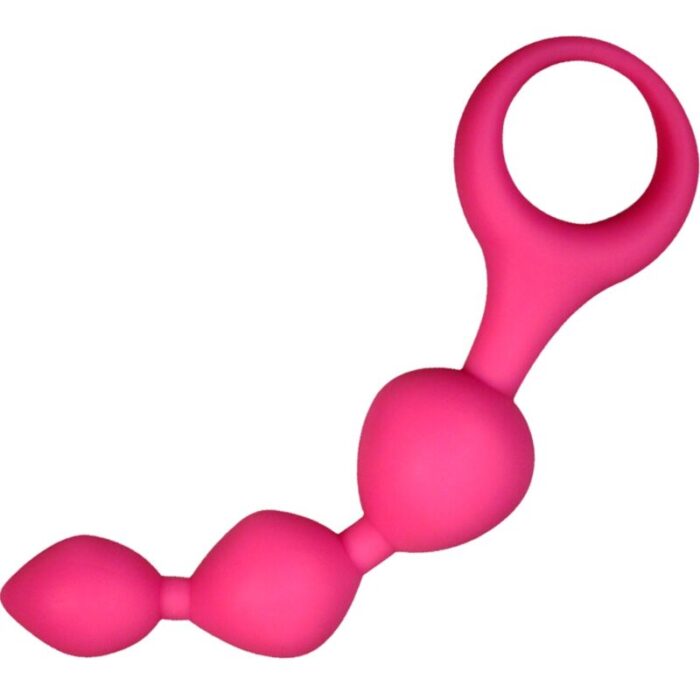 ALIVE – BOLAS ANAIS DE SILICONE TRIBALL ROSA 15 CM