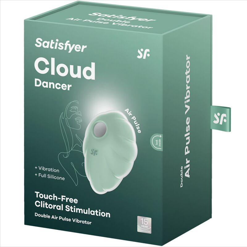 SATISFYER - VIBRADOR DE PULSO DE AR VERDE CLOUD DANCER - Image 5