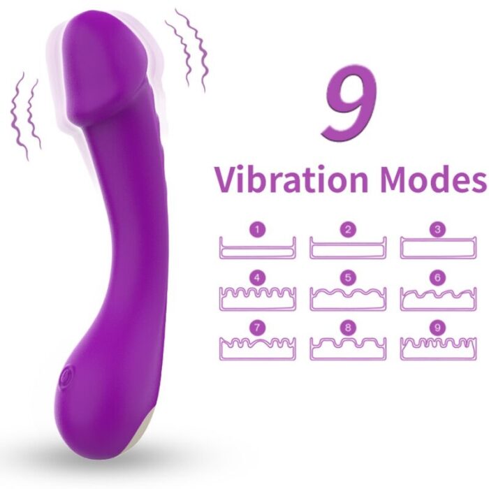 ARMONY – DILDO VIBRADOR G-SPOT SILICONE ROXO