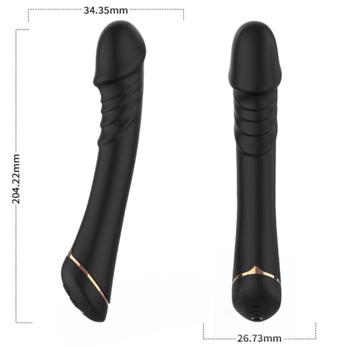 ARMONY – DILDO VIBRADOR SILICONE PRETO