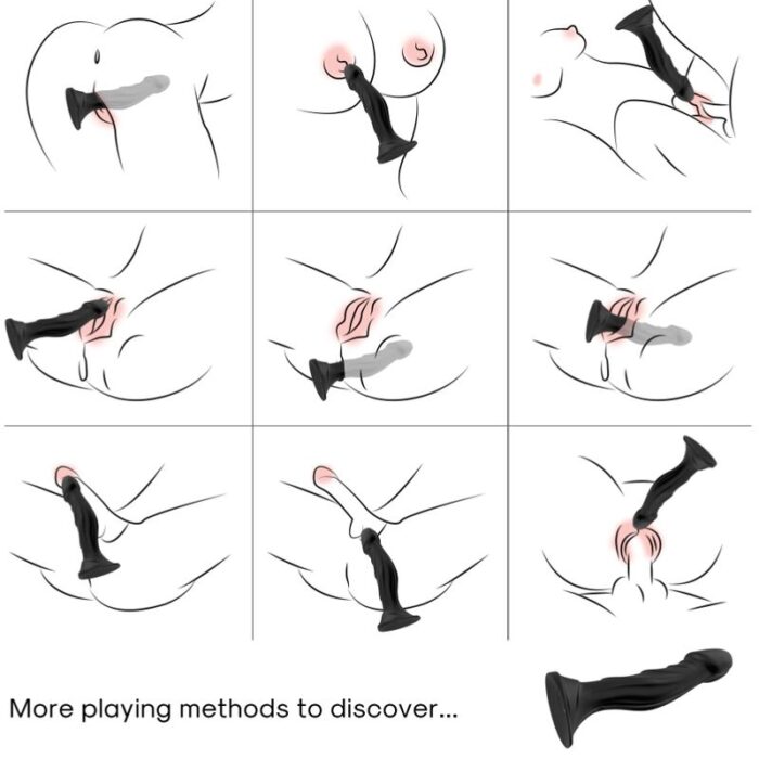 ARMONY – VIBRADOR DILDO E PLUG ANAL CONTROLE REMOTO PRETO