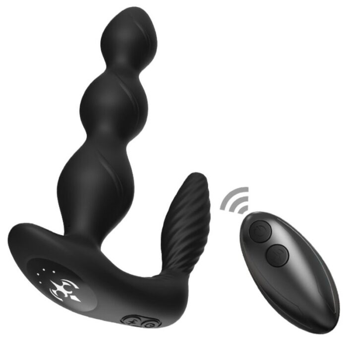 ARMONY – VIBRADOR E ESTIMULADOR MANFUN PLUG ANAL CONTROLE REMOTO PRETO