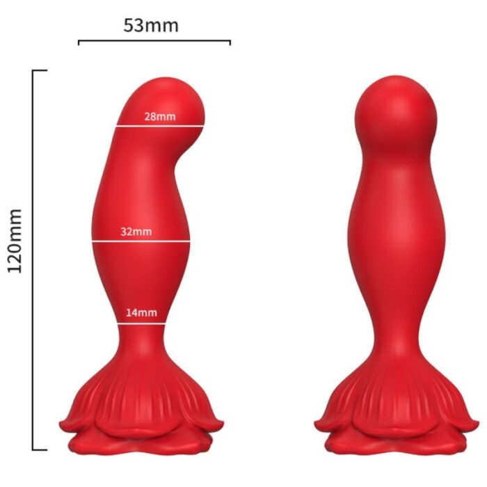 ARMONY – VIBRADOR ROSA E PLUG ANAL CONTROLE REMOTO VERMELHO