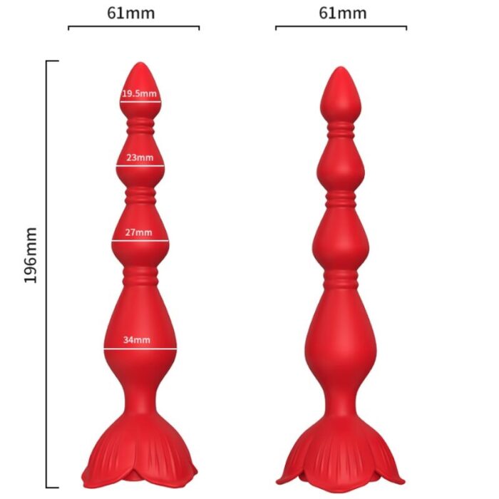 ARMONY – PAGODE VIBRADOR ROSA E PLUG ANAL VERMELHO
