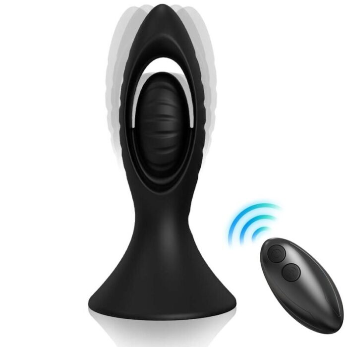 ARMONY – VIBRADOR E PLUG ANAL SILICONE PRETO