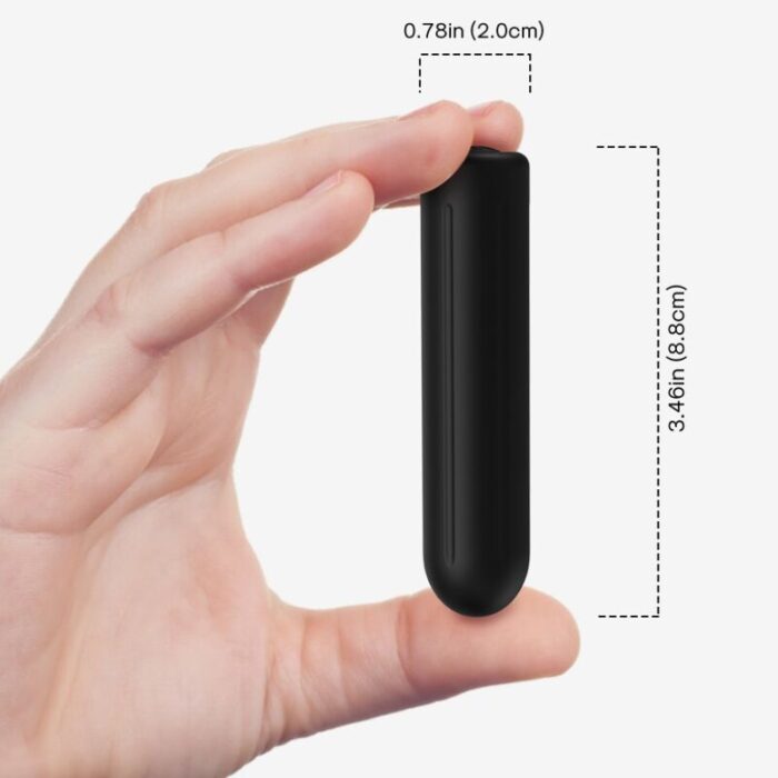 ARMONY – BALA VIBRADOR WARHEAD PRETO 2 CM x 8.8 CM