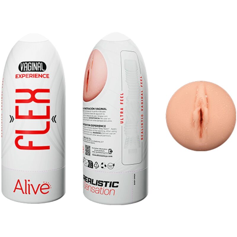 ALIVE - FLEX MASTURBADOR MASCULINO VAGINAL TAMANHO M - Image 2